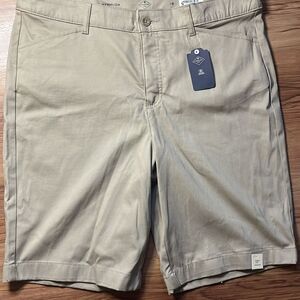 St. John's Bay Tan Bermuda Shorts Classic Cotton Blend